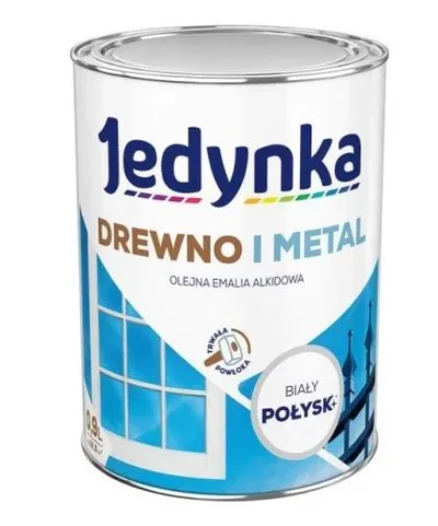 Emalia Alkidowa Do Drewna I Metalu 0,9l JEDYNKA - Biała