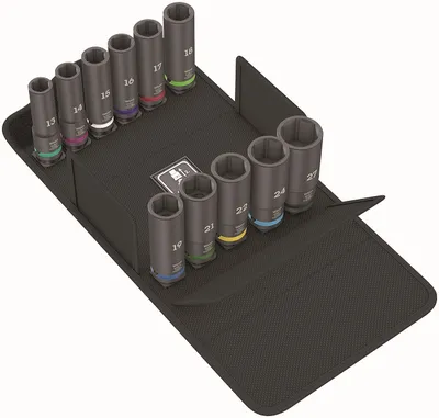 Zestaw Kluczy Nasadowych Impaktor Deep Set 1, 11 Cz. WERA