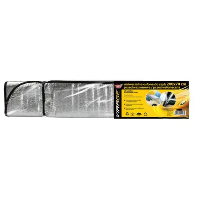 Osłona Na Szybę Przednią 200x70 cm MOJE AUTO VIRAGE - Srebrna