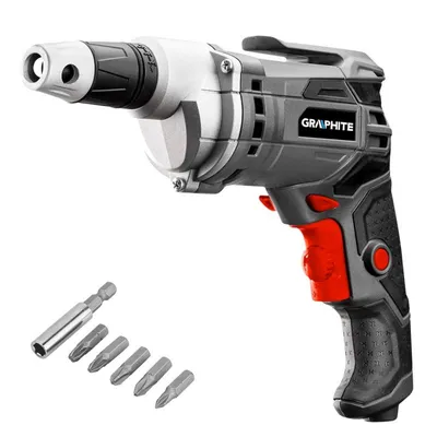 Wiertarko-Wkrętarka Sieciowa 520W, Walizka GRAPHITE