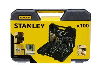 Zestaw Wierteł, Bitów I Otwornic 100 szt. STANLEY