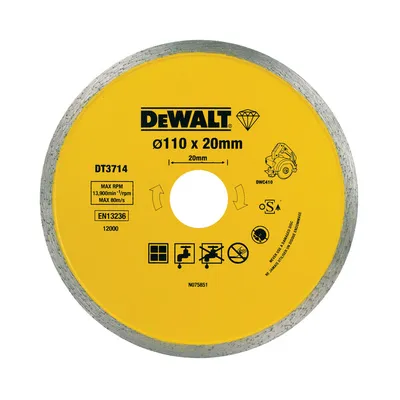 Tarcza Diamentowa Do Cięcia Płytek 110*20MM DEWALT