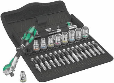 Zestaw Kluczy Nasadowych Zylkop 1/4'' 5-13 MM,16 Cz. WERA