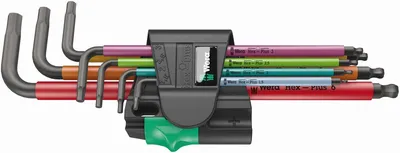 Zestaw Kluczy Trzpieniowych 950/7 Hex-Plus Multicolour WERA