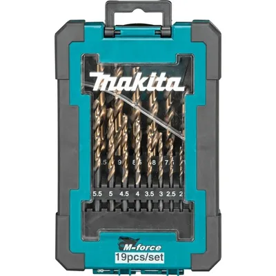 Zestaw Wierteł HSS Tytan M-Force Do Metalu 19 szt. MAKITA