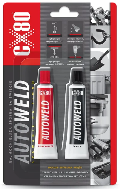 Klej Do Metalu Autoweld Spawanie Na Zimno 27GX2 CX-80