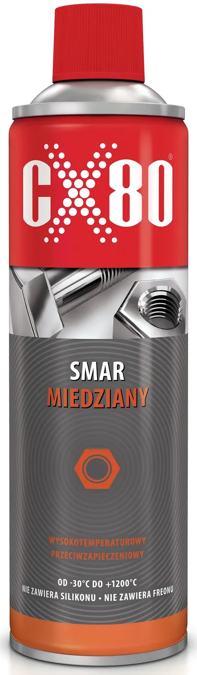 Smar Przeciwzapieczeniowy Aerozol 500ml CX-80 - Miedziany