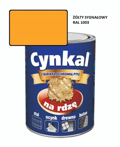 Gruntoemalia Akrylowa Cynkal 0,7l Zółty Sygnałowy 1003 MALEXIM
