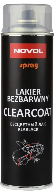 Spray Clearcoat Lakier Bezbarwny 500 ml NOVOL