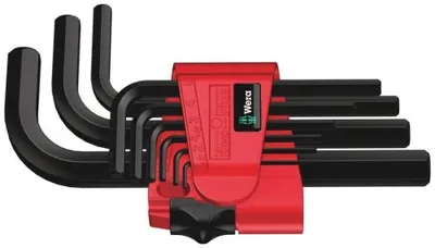 Zestaw Kluczy Trzpieniowych 950/9 Krótkich Black LASER,9 szt. WERA