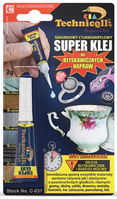 Klej Sekundowy Super Klej 2g TECHNICQLL