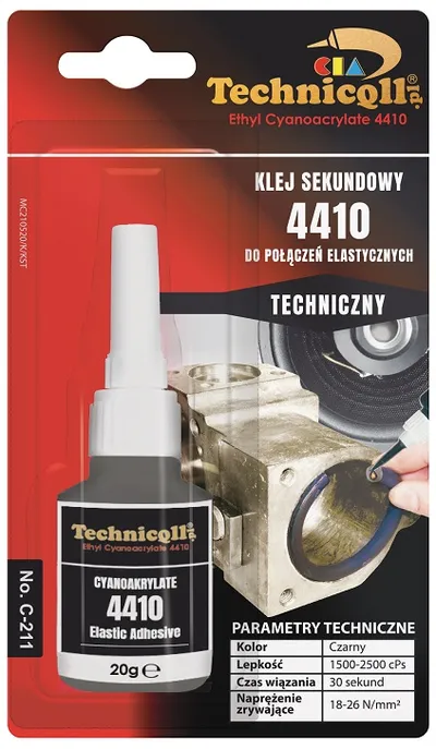 Klej Sekundowy Elastyczny 4410 20g TECHNICQLL