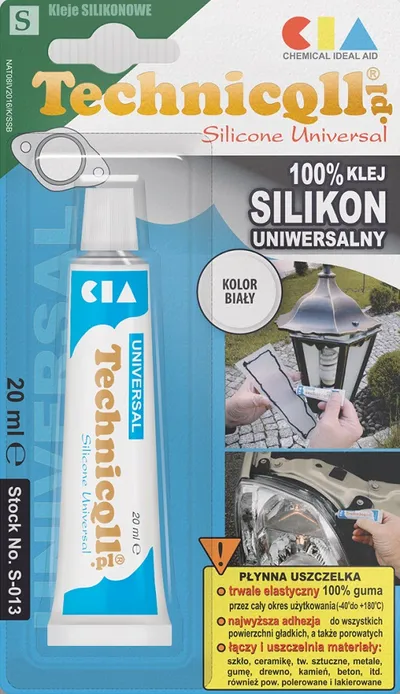 Klej Silikon Uniwersalny 20ml TECHNICQLL - Biały