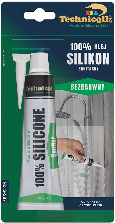 Silikon Sanitarny Bezbarwny 70ml TECHNICQLL