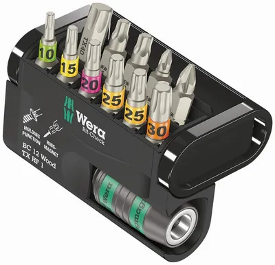 Zestaw Bit-Check 12 Wood TX Hf 1, 12 Cz. WERA