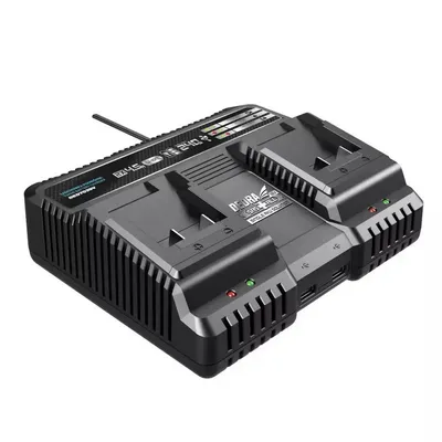 Szybka Ładowarka Podwójna Smart 18V Sas+all DEDRA