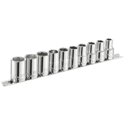 Zestaw Nasadek 6-KĄTNYCH, 1/2'' Na Szynie, 10CZ, FACOM