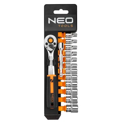 Zestaw Kluczy Nasadowych 1/4'', 14szt, 6-KĄTNE NEO