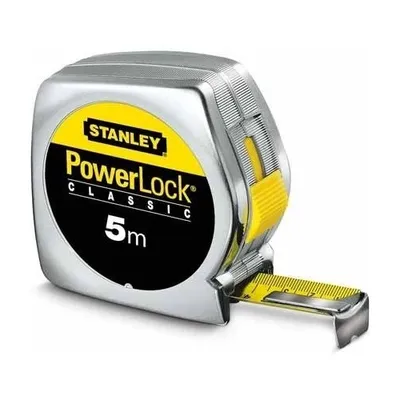 Miara Powerlock, Chromowana Obudowa Plastikowa 5M/19MM [K] STANLEY