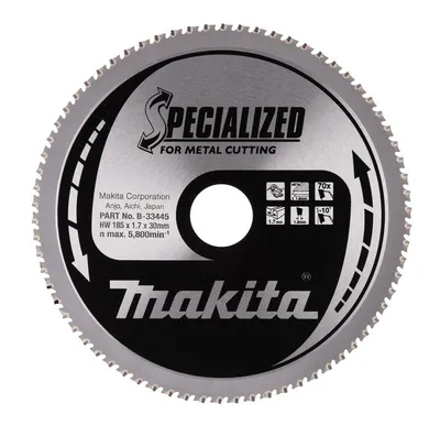 Piła Spiekowa Do Metalu Spacjalized 185*30 70Z MAKITA