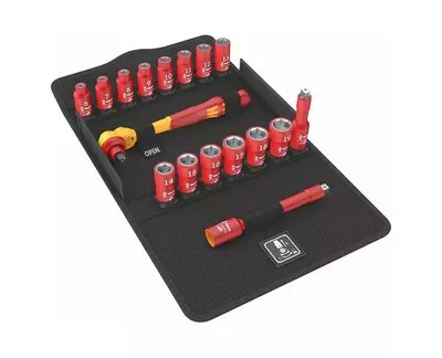 Zestaw Z Grzechotką Zyklop 3/8'' VDE, 8100 Sb VDE 1, 17 Cz. WERA