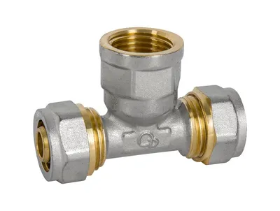 Trójnik Pex-Al-Pex Chrom 3/4*20*20 Dziewczynka DIAMOND