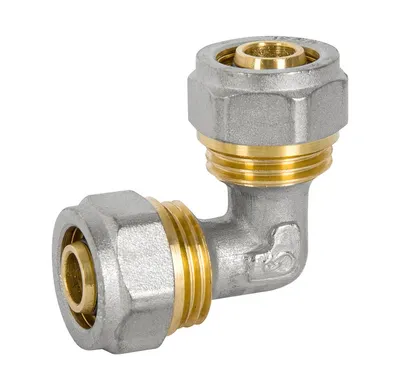 Kolano Pex-Al-Pex Chrom 25*20 Podwójne DIAMOND