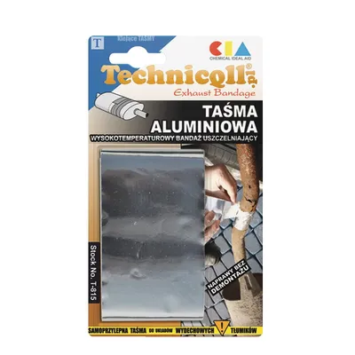 Taśma Aluminiowa-Bandaż Do Tłumików 1.2M*50MM TECHNICQLL