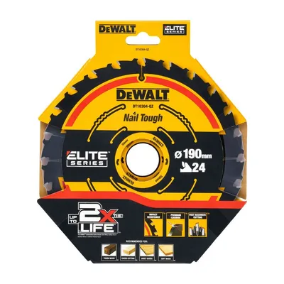 Piła Tarczowa Do Drewna Extreme 190*30MM 24Z DEWALT