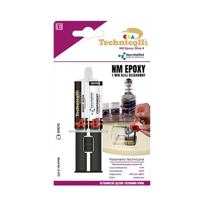 Klej Epoksydowy 1 Minutowy Bezbarwny 2*3ML TECHNICQLL