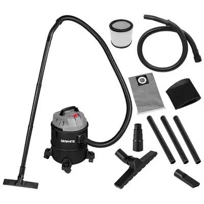 Odkurzacz Przemysłowy 1200W 20l Zbiornik Z Tworzywa GRAPHITE