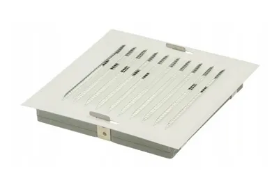 Kratka Metalowa Skośna W Ramce Z Siatką 14*14CM AIR ROXY - Biała
