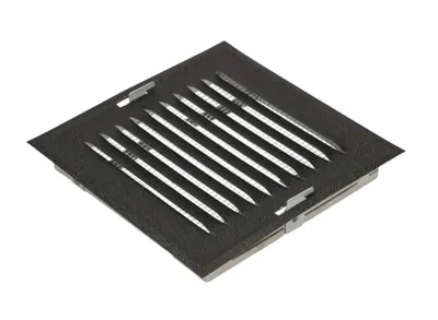 Kratka Metalowa Skośna W Ramce Z Siatką 14*14CM Grafit Mat AIR ROXY