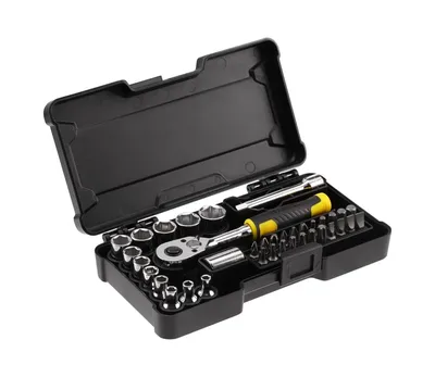 Zestaw Nasadek 1/4'' 37 szt. Kompaktowy STANLEY