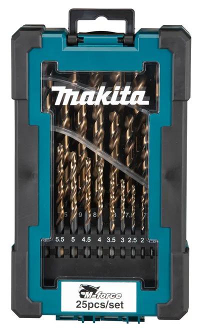 Zestaw Wierteł HSS Tytan M-Force Do Metalu 1.0-13MM 25 szt. MAKITA