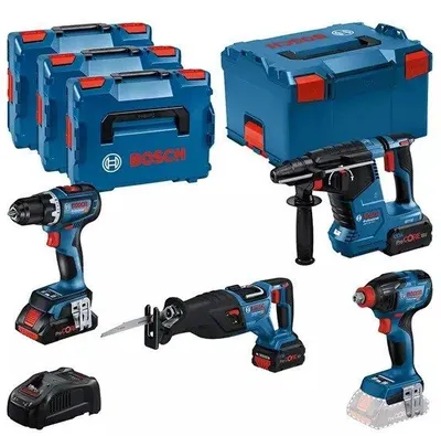 Zestaw Narzędzi 18V Gsr+gdx+gbh+gsa 1*4.0AH + 2*5.5AH BOSCH