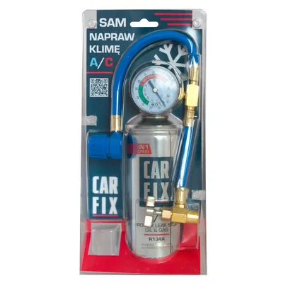 Gaz Zestaw 5IN1 235g R134A Auta 1995-2016 + Przewód Ciśn CAR FIX