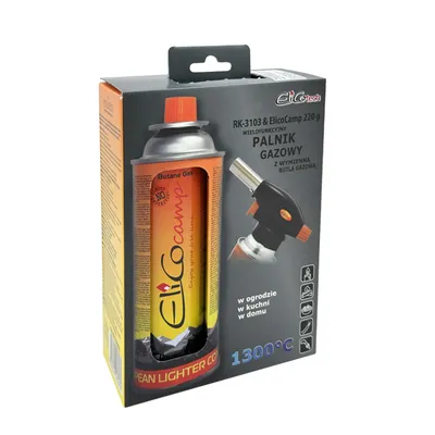 Palnik RK-3103 + Gaz Elicocamp 220g