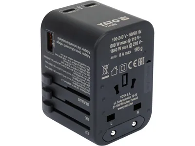 Adapter Podróżny Uniwersalny USB-C Pd 65W YATO