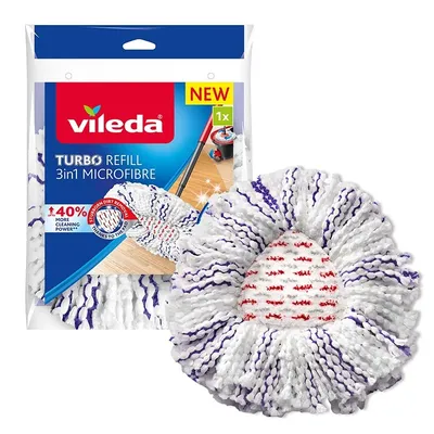 VILEDA Zapas Do Mopa Turbo 3w1 Mikrofibra