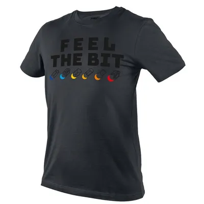 T-Shirt Z Nadrukiem Feel The Bit Rozmiar M NEO