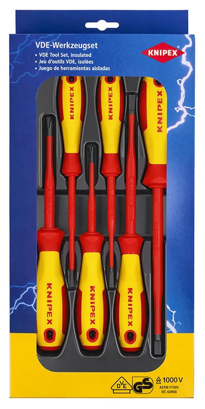 Zestaw Wkrętaków Izolowanych 6 szt. KNIPEX
