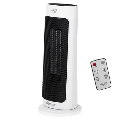 Termowentylator Ceramiczny LED Z Pilotem + Timer 200W AD7738 ADLER