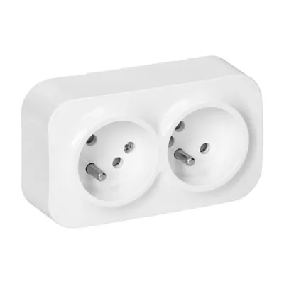 Gniazdo Podwójne N/T Todo 2*2P+Z IP20, 16A, 230V ORNO - Czarne