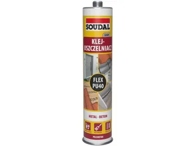 Klej Uszczelniacz Poliuretanowy Flex PU 40 300ml SOUDAL - Szary
