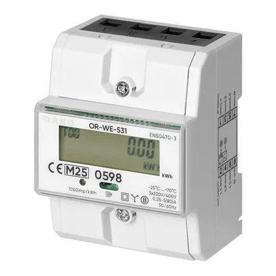 3-FAZOWY Licznik Energii Elektrycznej 80A Mid 4.3 ORNO