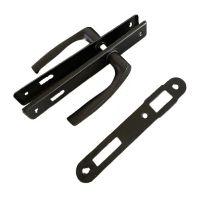 Klamka Do Furtki Nati Malowana 90mm Na Klucz - Czarna