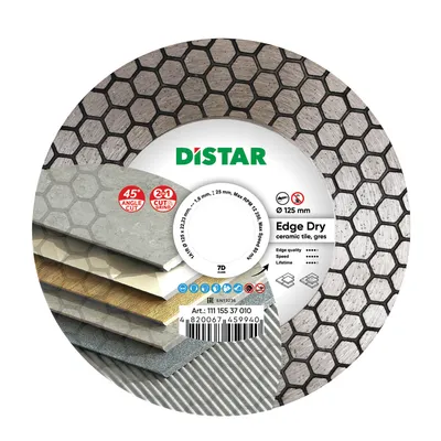 Tarcza Diamentowa Edge Dry 125*1,6*25*22,23 DISTAR