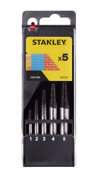 Zestaw Wykrętaków Do Zerwanych Śrub M3-M18, 5 szt. STANLEY