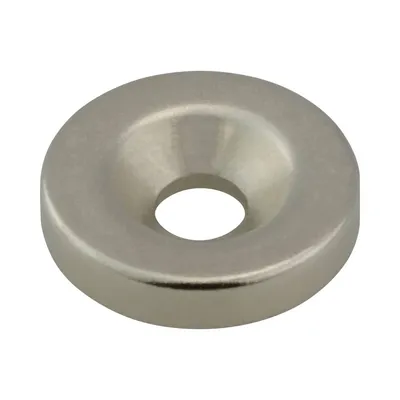 Magnes Neodymowy Okrągły Stahl 14*3MM Z Otworem 8/4MM 5 szt